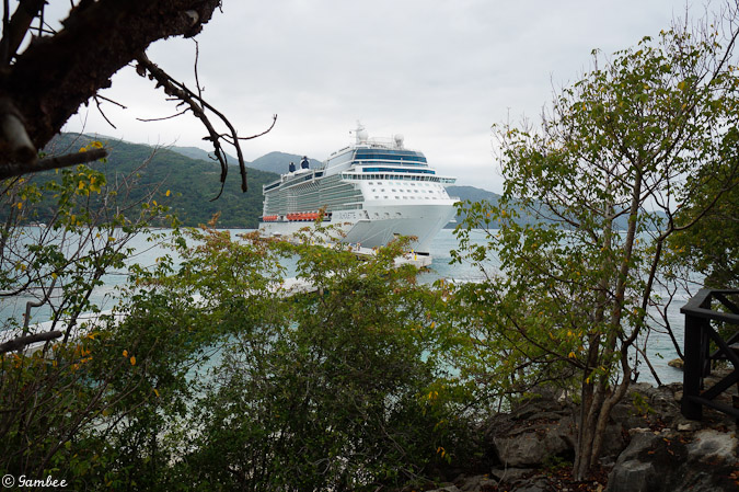 Celebrity Silhouette docked in Labadee