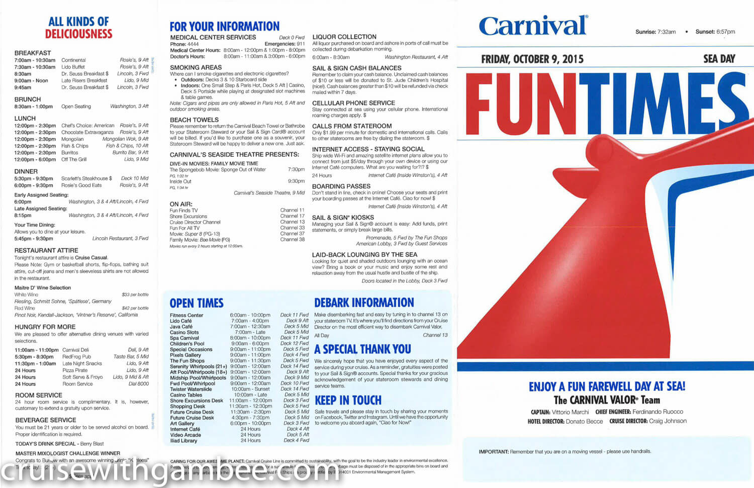 Carnival Valor Fun Times Daily paper-12