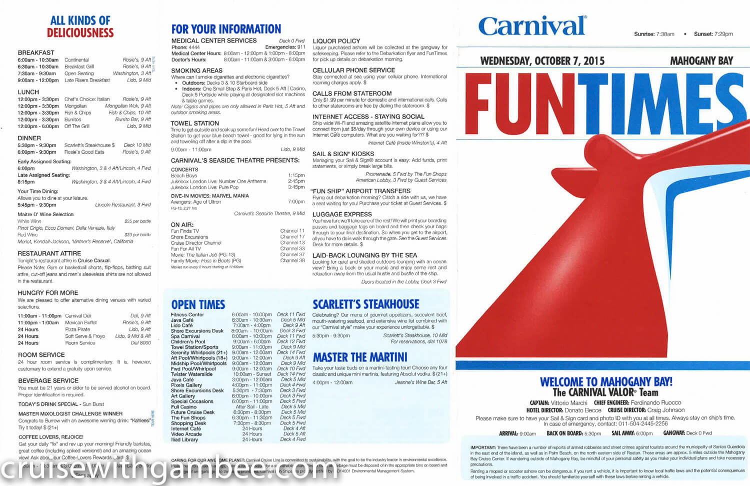 Carnival Valor Fun Times
