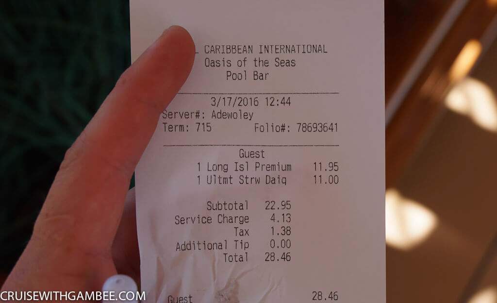 Royal Caribbean oasis of the seas drink prices-6