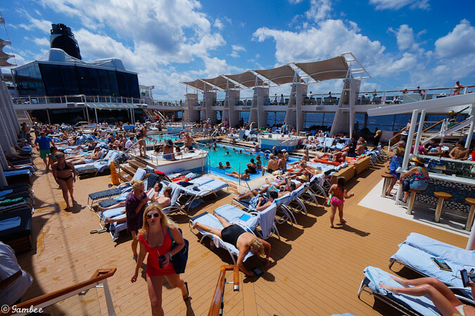 Celebrity Silhouette Lido deck - pools