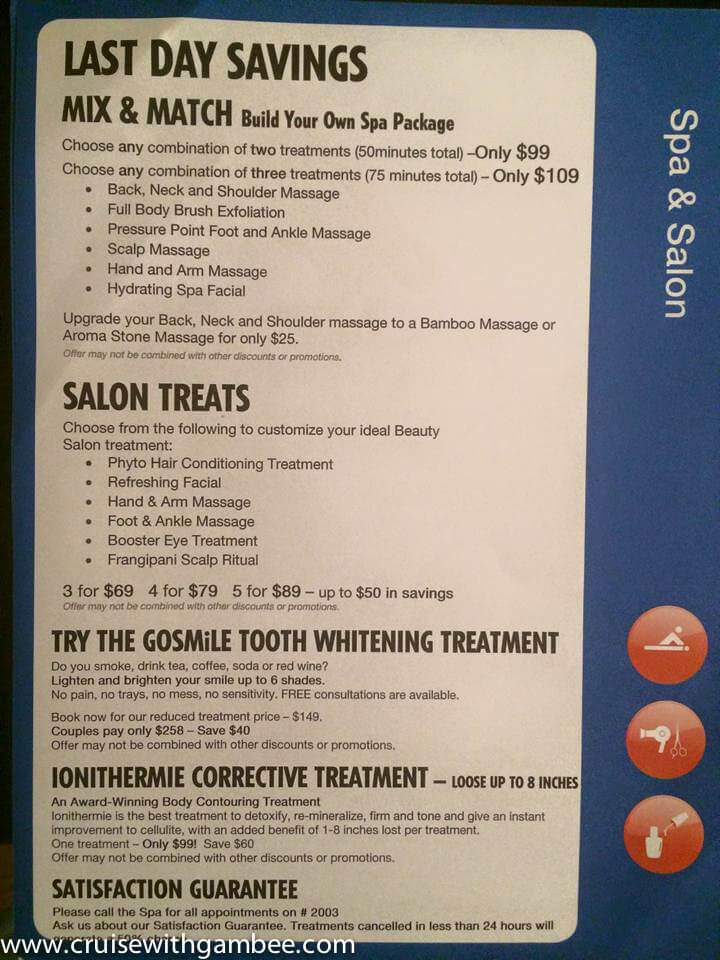 Carnival Cruise Spa treatment prices-4