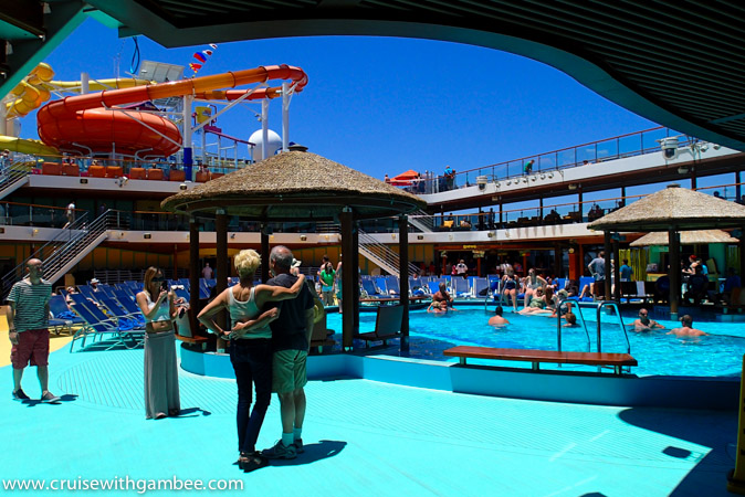 Carnival Breeze lido deck pool area