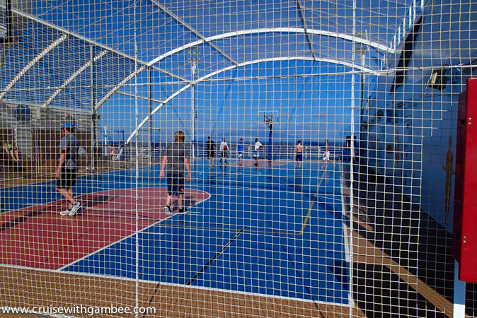 Carnival Breeze basketball court 