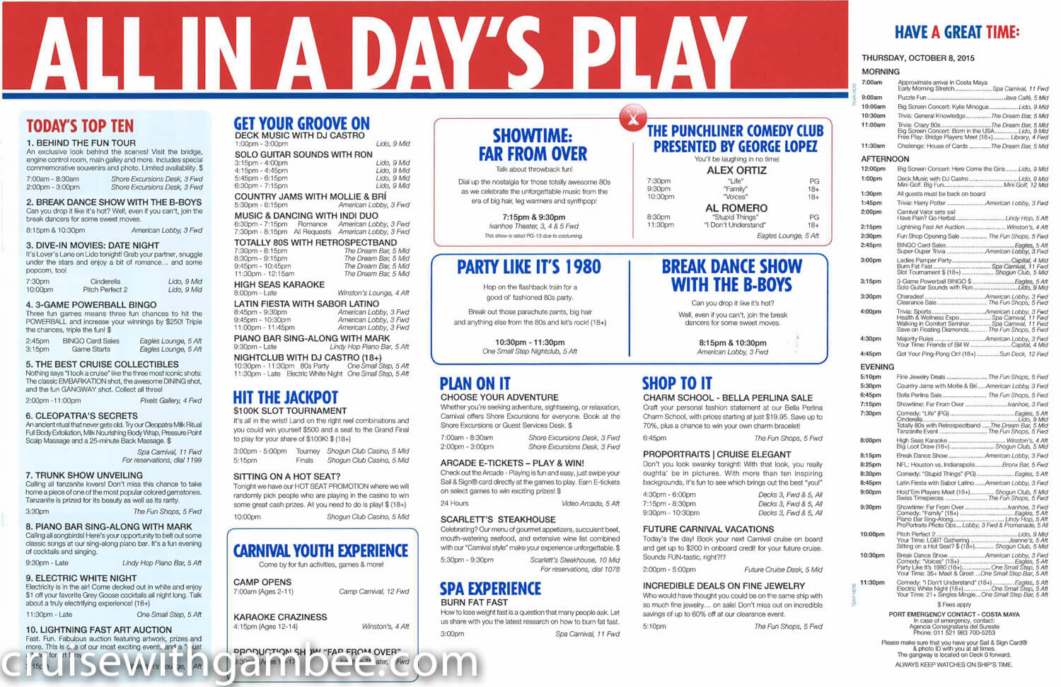 Carnival Valor Fun Times Daily paper-11