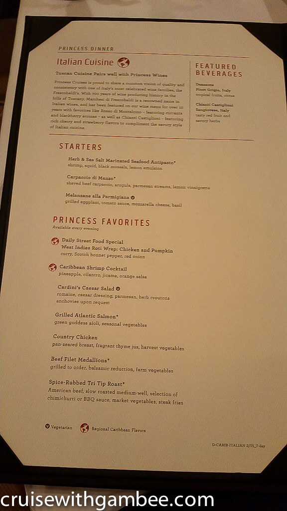 princess cruise menu-3