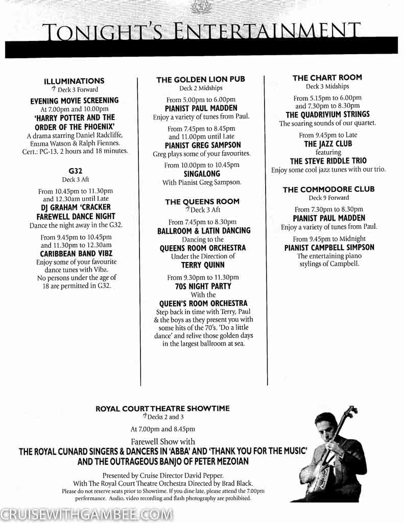 Curnard Queen Mary 2 Daily programme activities-27