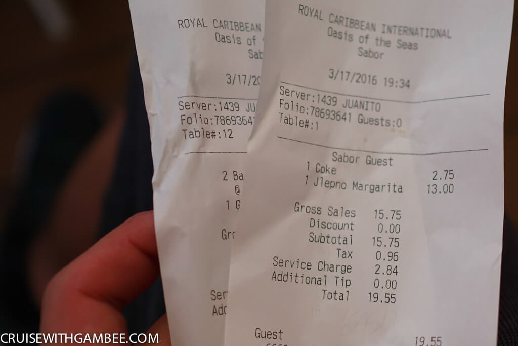 Royal Caribbean oasis of the seas drink prices-10