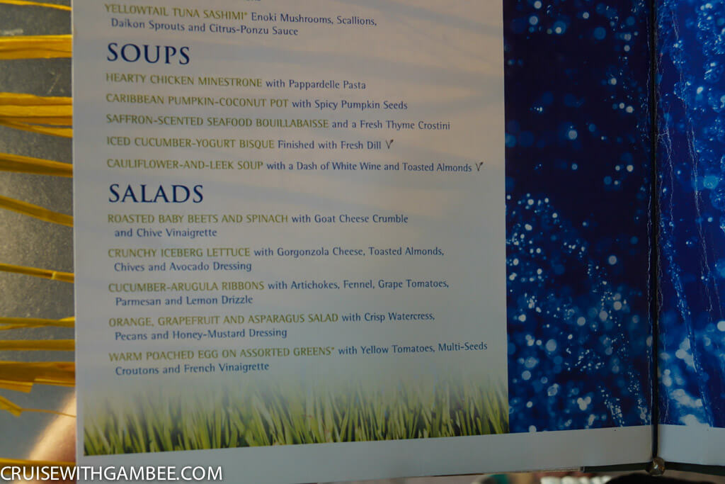 Royal Caribbean oasis of the seas food menus-57